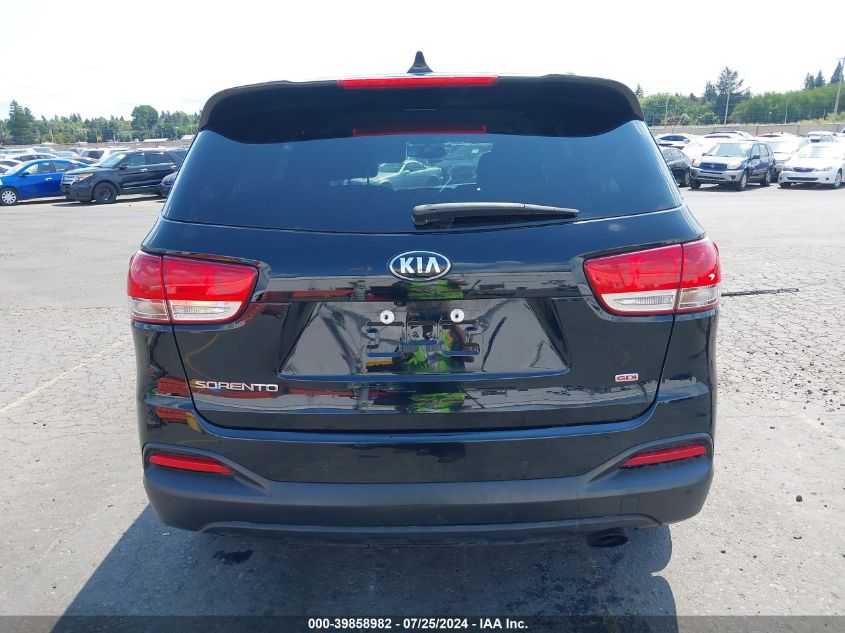 2017 Kia Sorento 2.4L Lx VIN: 5XYPGDA39HG278556 Lot: 39858982