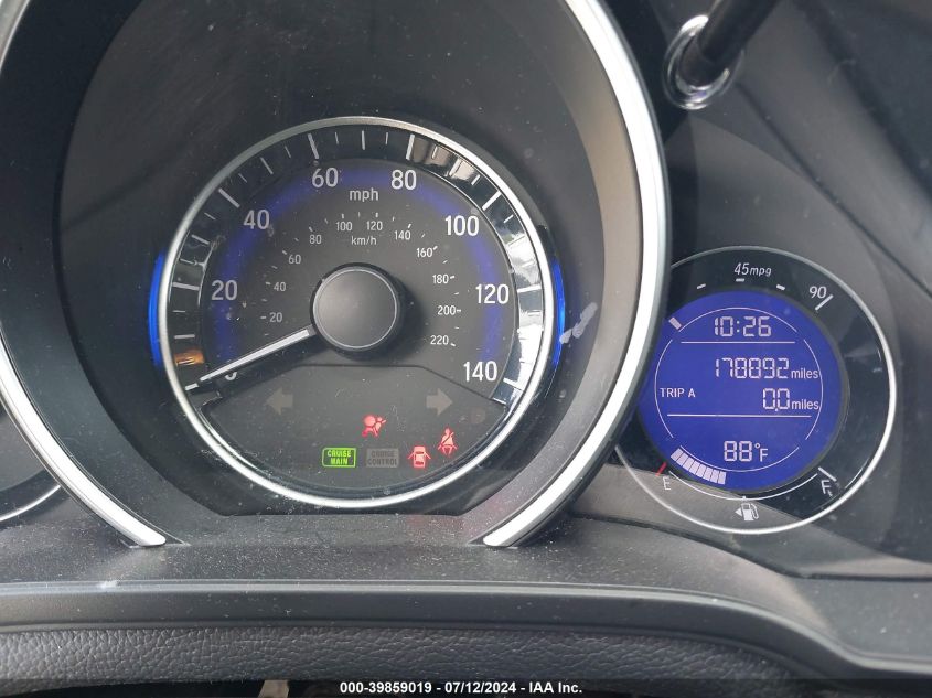 2017 Honda Fit Ex-L VIN: JHMGK5H98HS020066 Lot: 39859019