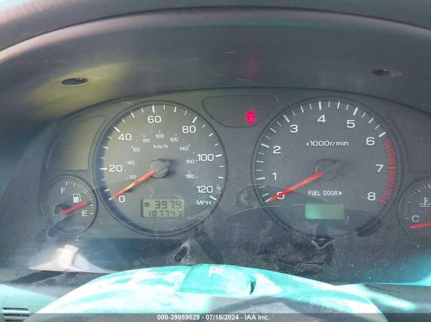 2001 Subaru Forester S VIN: JF1SF65631H741324 Lot: 39859029