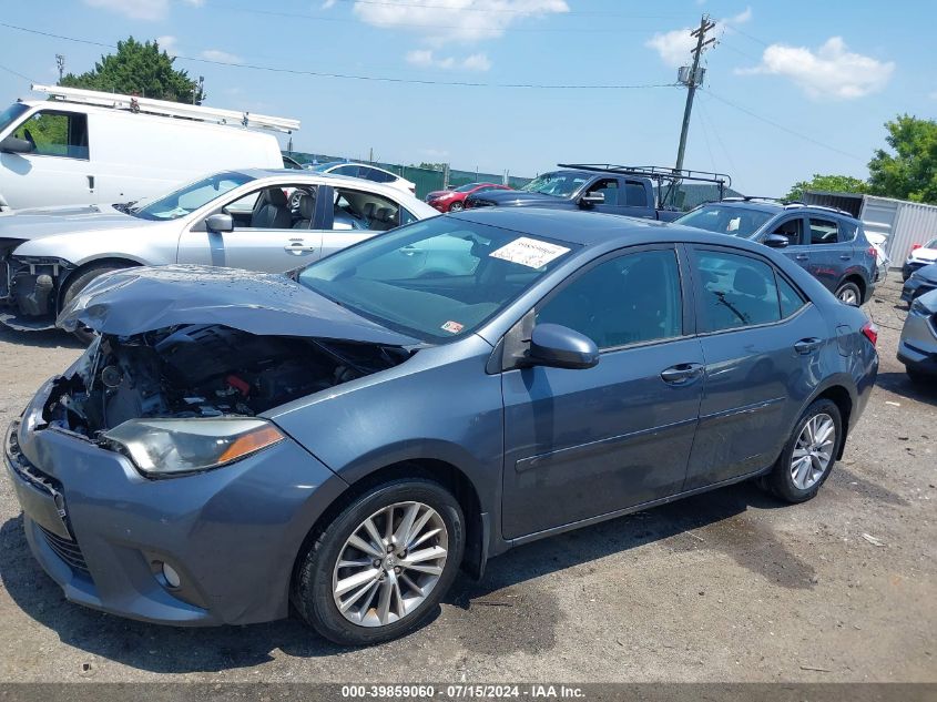 2015 Toyota Corolla Le Premium VIN: 2T1BURHE2FC266247 Lot: 39859060