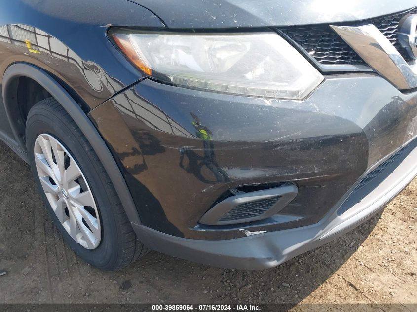 2015 Nissan Rogue S/Sl/Sv VIN: KNMAT2MV4FP503527 Lot: 39859064