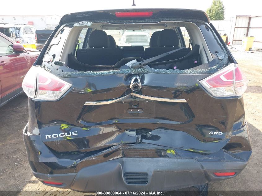 2015 Nissan Rogue S/Sl/Sv VIN: KNMAT2MV4FP503527 Lot: 39859064