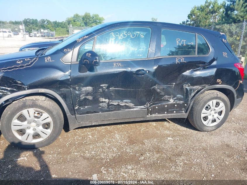 2019 Chevrolet Trax Ls VIN: 3GNCJKSB5KL120135 Lot: 39859078