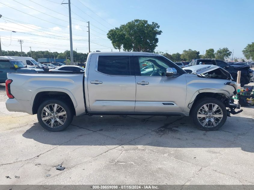 2023 Toyota Tundra Hybrid Capstone VIN: 5TFVC5DB2PX028308 Lot: 39859098