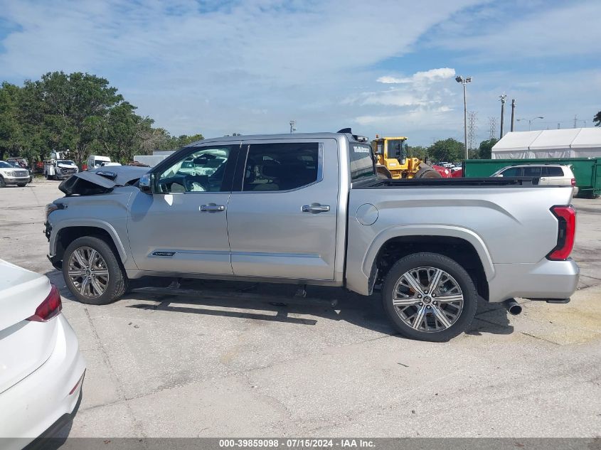 2023 Toyota Tundra Hybrid Capstone VIN: 5TFVC5DB2PX028308 Lot: 39859098