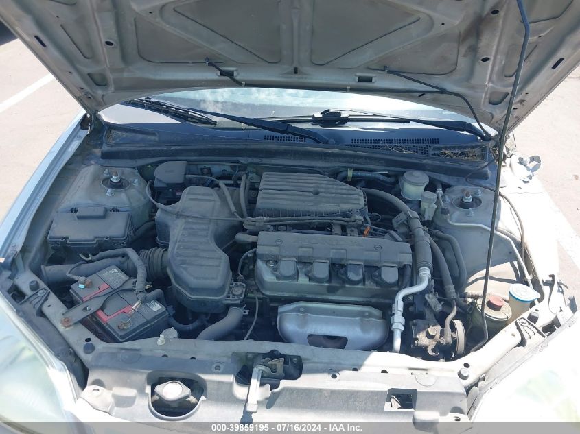 2003 Honda Civic Lx VIN: 2HGES15563H591530 Lot: 39859195