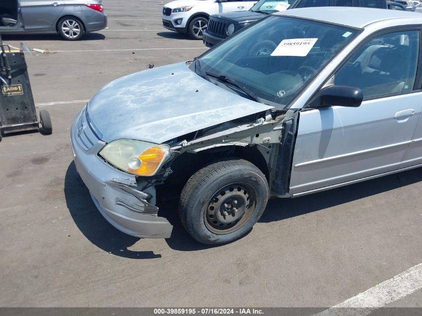 2003 Honda Civic Lx VIN: 2HGES15563H591530 Lot: 39859195