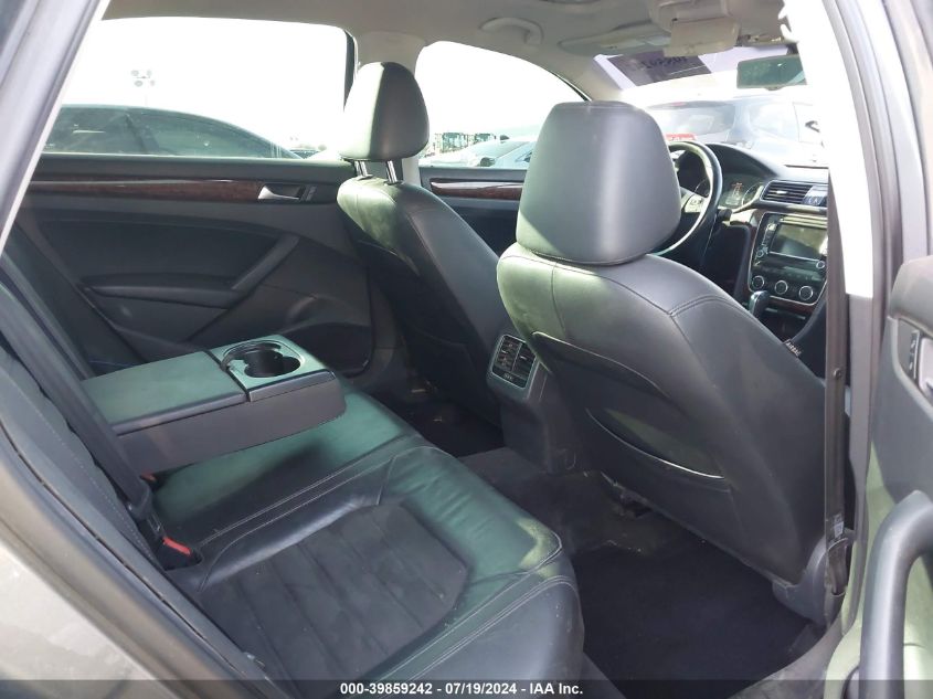 2013 Volkswagen Passat 2.0L Tdi Sel Premium VIN: 1VWCN7A36DC105417 Lot: 39859242