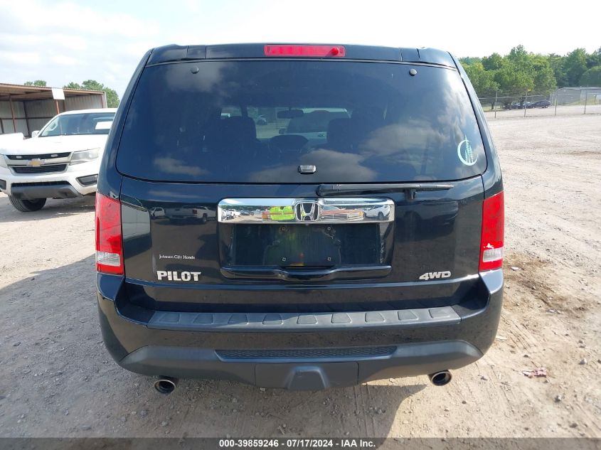2012 Honda Pilot Ex-L VIN: 5FNYF4H53CB07355 Lot: 39859246