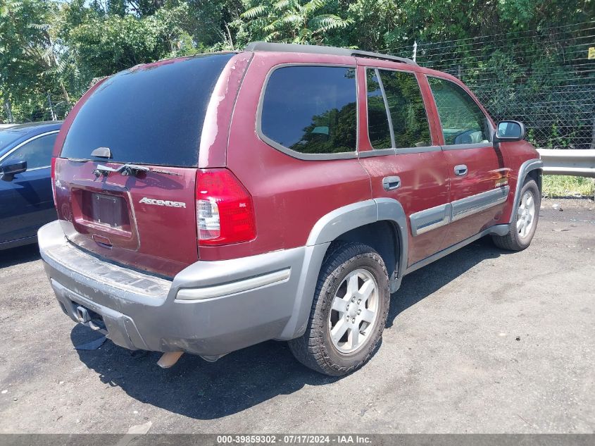 2004 Isuzu Ascender S VIN: 4NUDT13S542102954 Lot: 39859302