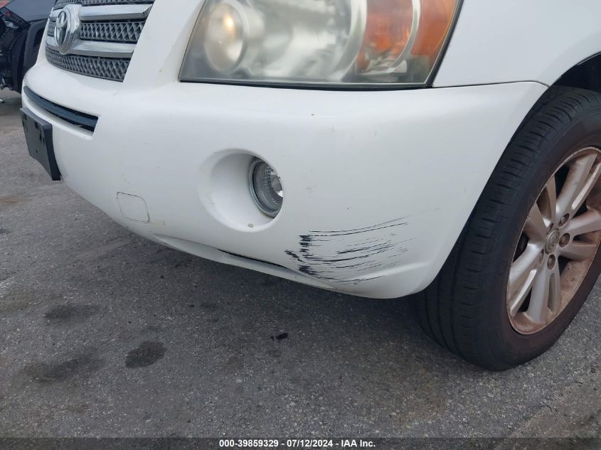 2007 Toyota Highlander Hybrid V6 VIN: JTEGW21A870021913 Lot: 39859329