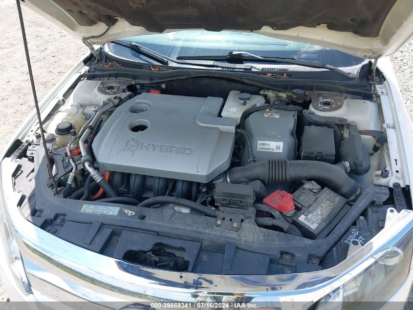 2010 Ford Fusion Hybrid VIN: 3FADP0L30AR270758 Lot: 39859341