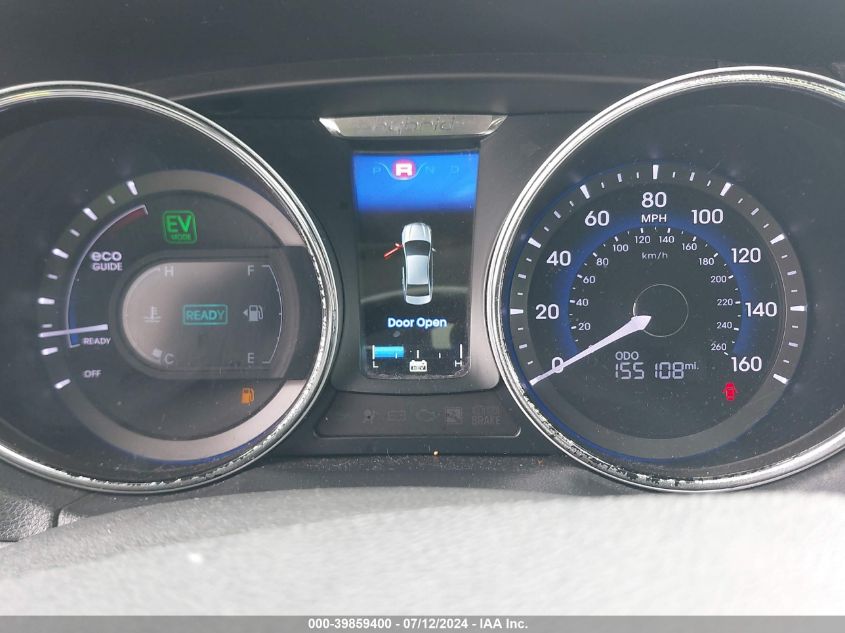 2013 Hyundai Sonata Hybrid Limited VIN: KMHEC4A43DA076085 Lot: 39859400