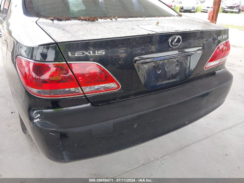 2005 Lexus Es 330 VIN: JTHBA30G255133677 Lot: 39859471
