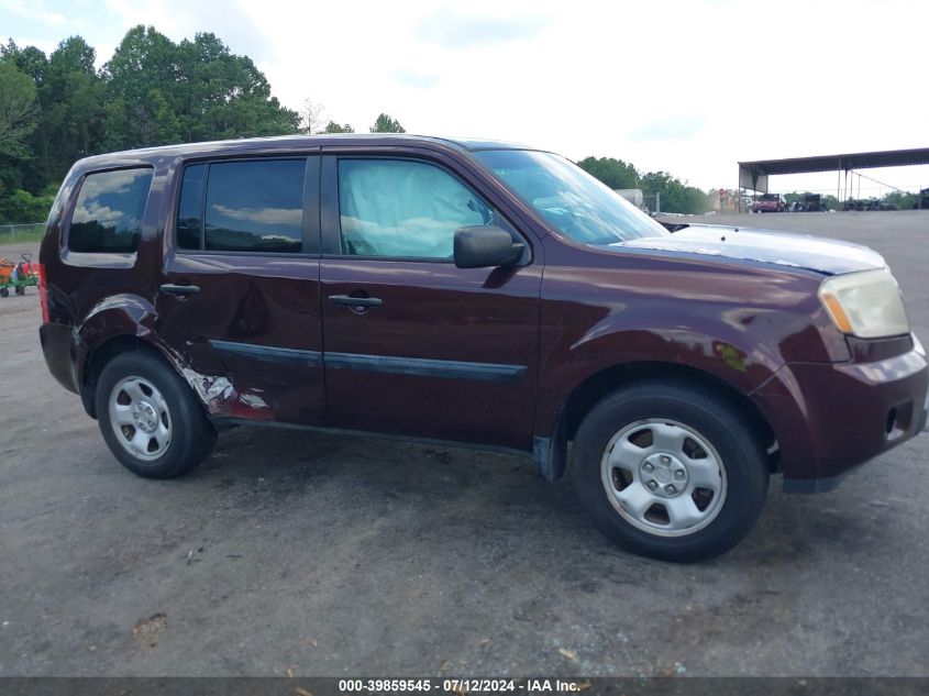 2011 Honda Pilot Lx VIN: 5FNYF3H23BB042059 Lot: 39859545