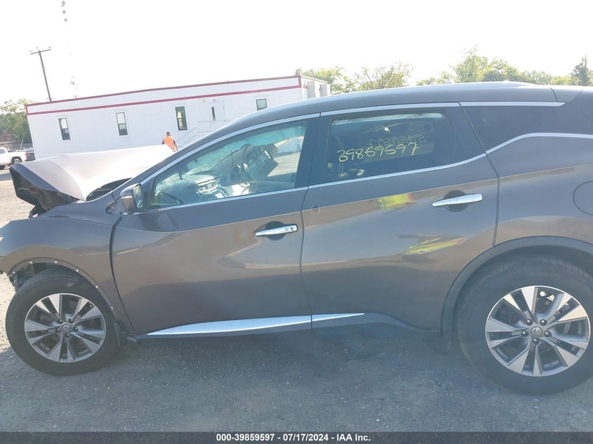 2015 Nissan Murano Sl VIN: 5N1AZ2MH9FN235929 Lot: 39859597