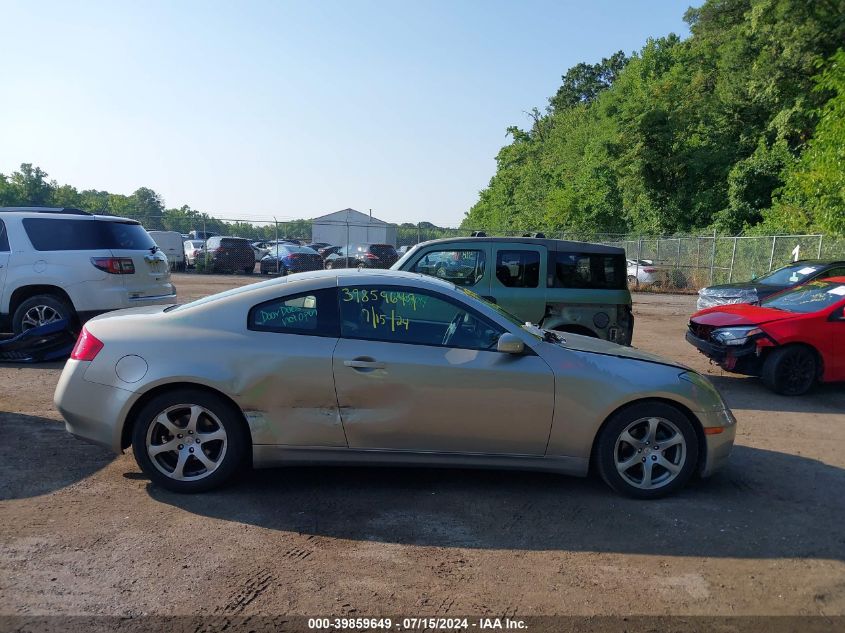 2003 Infiniti G35 Base W/Leather VIN: JNKCV54E23M205042 Lot: 39859649