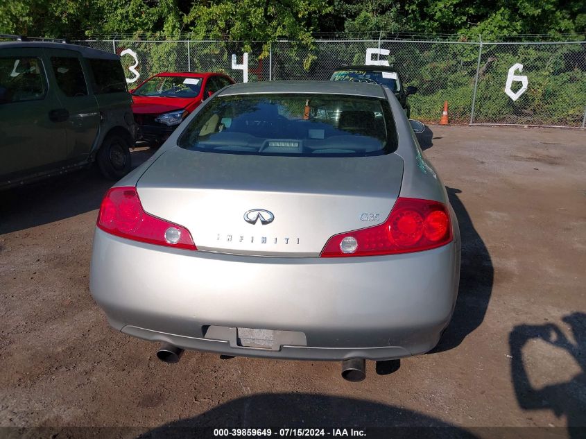 2003 Infiniti G35 Base W/Leather VIN: JNKCV54E23M205042 Lot: 39859649