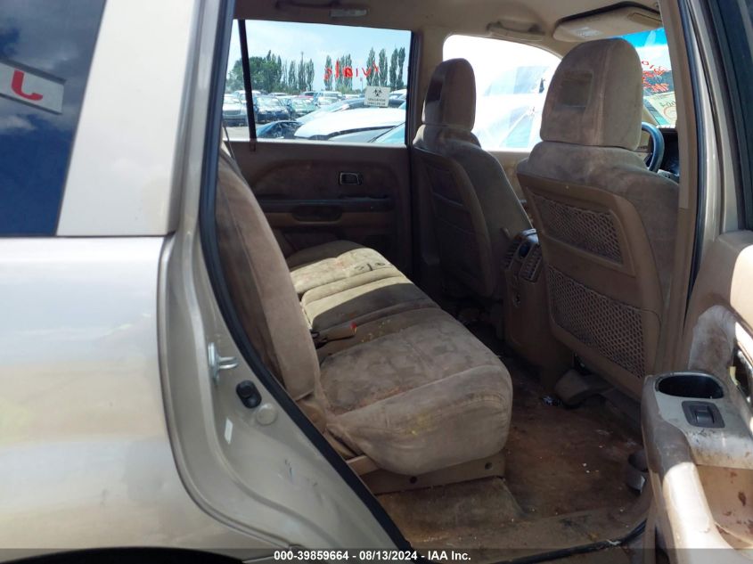 2003 Honda Pilot Ex VIN: 2HKYF18463H544606 Lot: 39859664