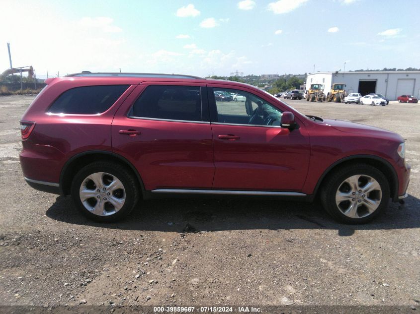 2014 Dodge Durango Limited VIN: 1C4RDJDG3EC592783 Lot: 39859667