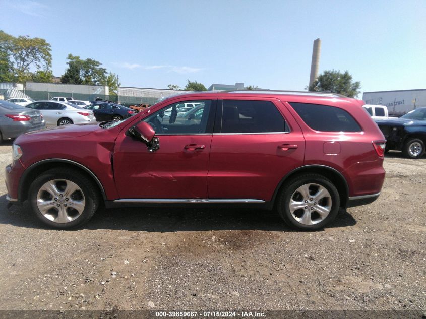 2014 Dodge Durango Limited VIN: 1C4RDJDG3EC592783 Lot: 39859667