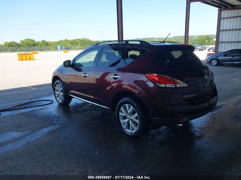 2013 Nissan Murano Sv VIN: JN8AZ1MW6DW308229 Lot: 40666841