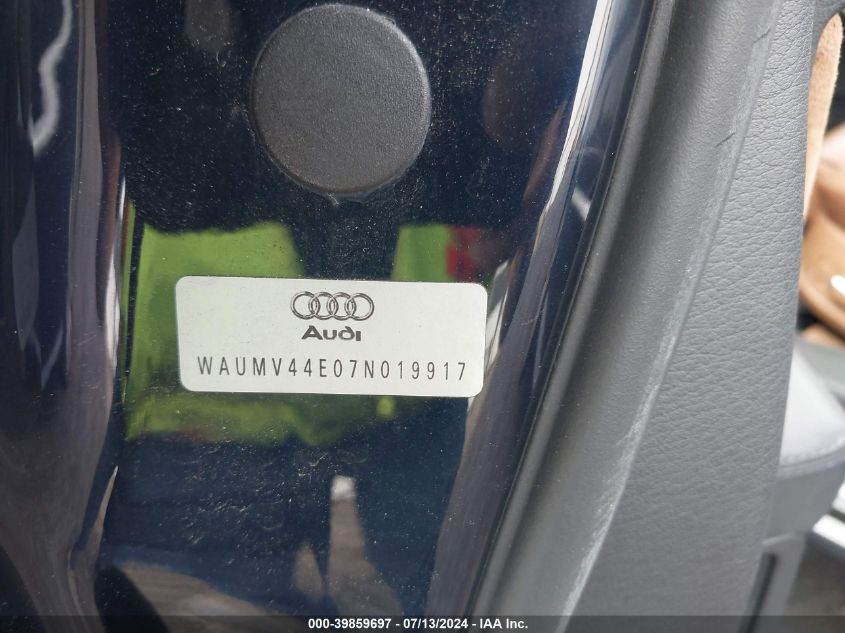 2007 Audi A8 L 4.2 VIN: WAUMV44E07N019917 Lot: 39859697