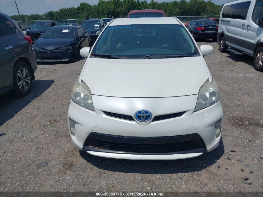 2012 Toyota Prius VIN: JTDKN3DU5C5424984 Lot: 39859715