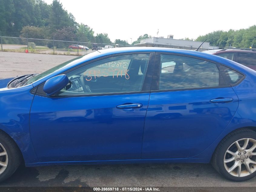 2013 Dodge Dart Sxt VIN: 1C3CDFBA1DD103859 Lot: 39859718