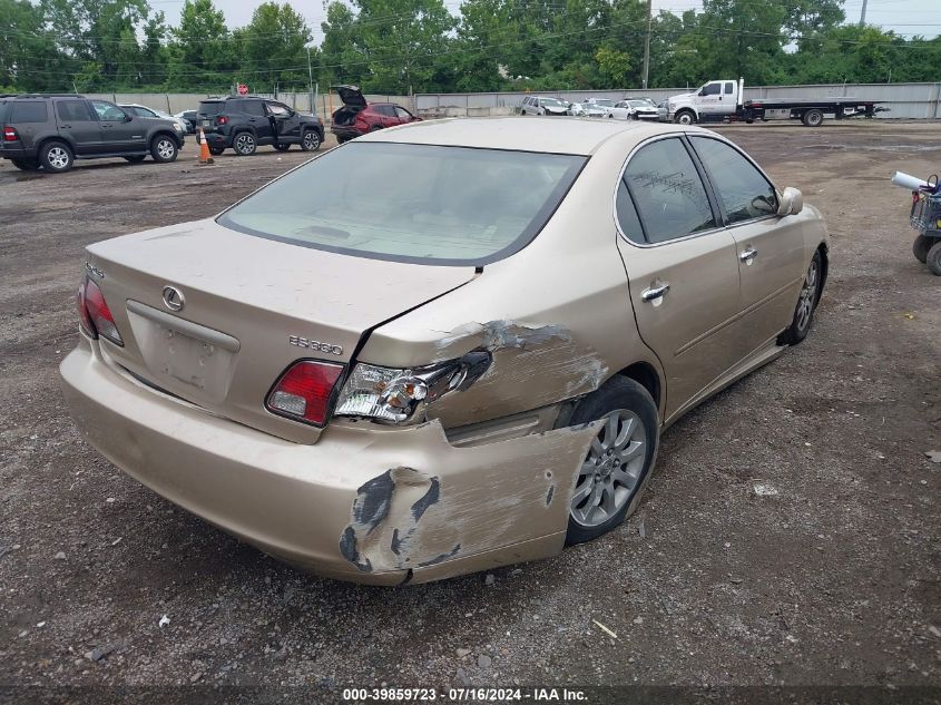 2004 Lexus Es 330 VIN: JTHBA30G845024140 Lot: 39859723