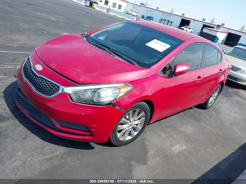 2014 Kia Forte Lx VIN: KNAFX4A62E5097886 Lot: 39859748