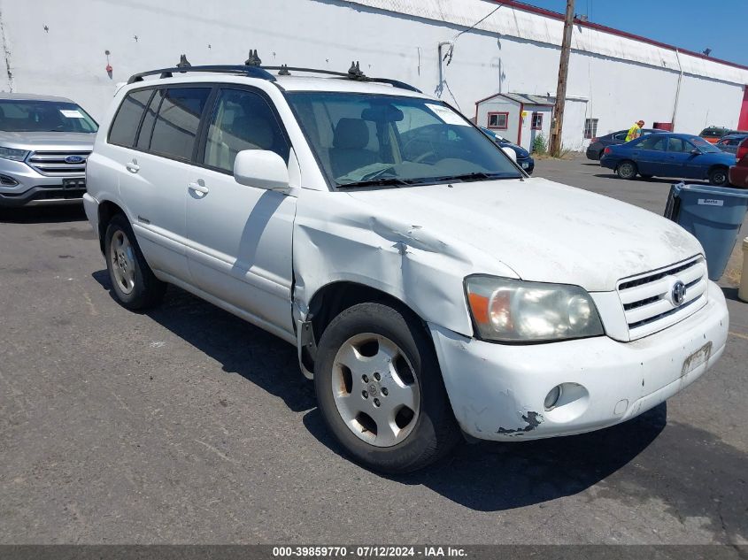 2006 Toyota Highlander Limited V6 VIN: JTEDP21A560111289 Lot: 39859770
