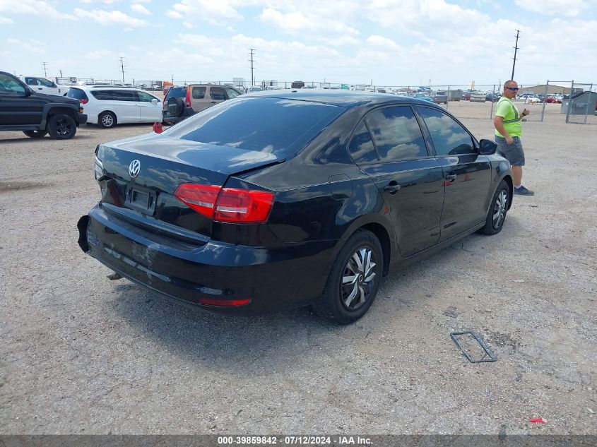 2015 Volkswagen Jetta 2.0L S VIN: 3VW2K7AJ0FM342425 Lot: 39859842