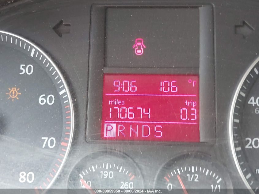 2008 Volkswagen Jetta Se/Sel VIN: 3VWRM71K38M045296 Lot: 39859950