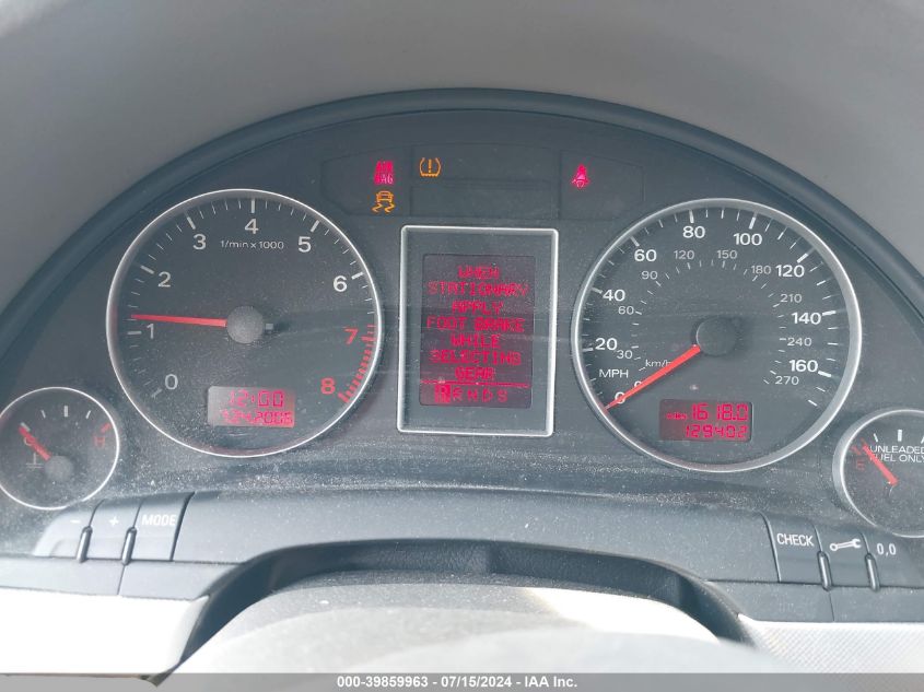 2008 Audi A4 2.0T/2.0T Special Edition VIN: WAUAF78E48A070356 Lot: 39859963