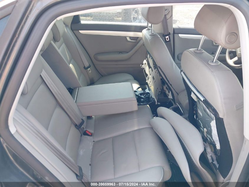 2008 Audi A4 2.0T/2.0T Special Edition VIN: WAUAF78E48A070356 Lot: 39859963