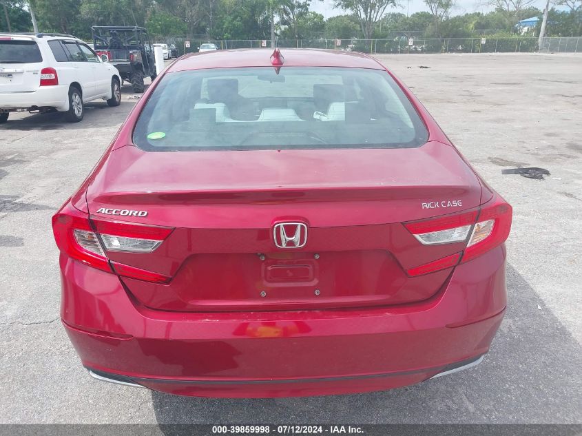 2019 Honda Accord Lx VIN: 1HGCV1F11KA127536 Lot: 39859998