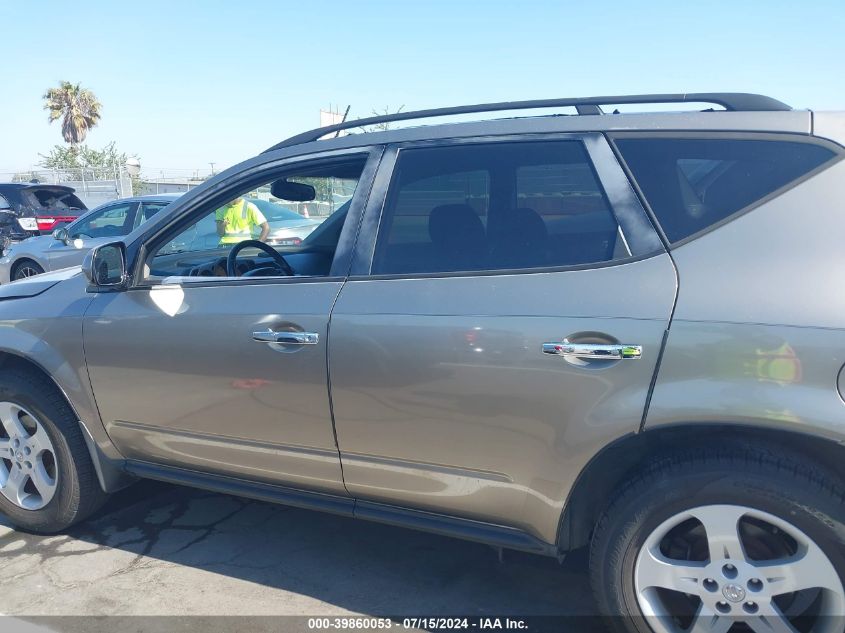 2004 Nissan Murano Sl VIN: JN8AZ08T04W227026 Lot: 39860053