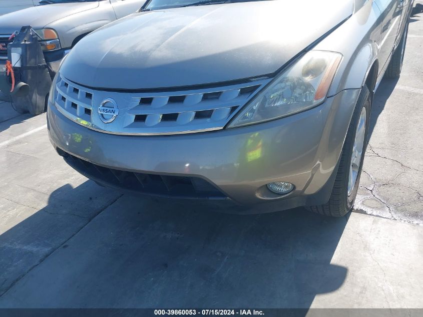 2004 Nissan Murano Sl VIN: JN8AZ08T04W227026 Lot: 39860053