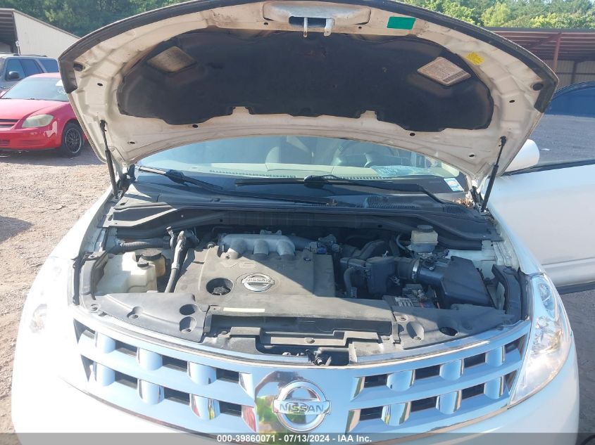 2004 Nissan Murano Sl VIN: JN8AZ08T14W209960 Lot: 39860071