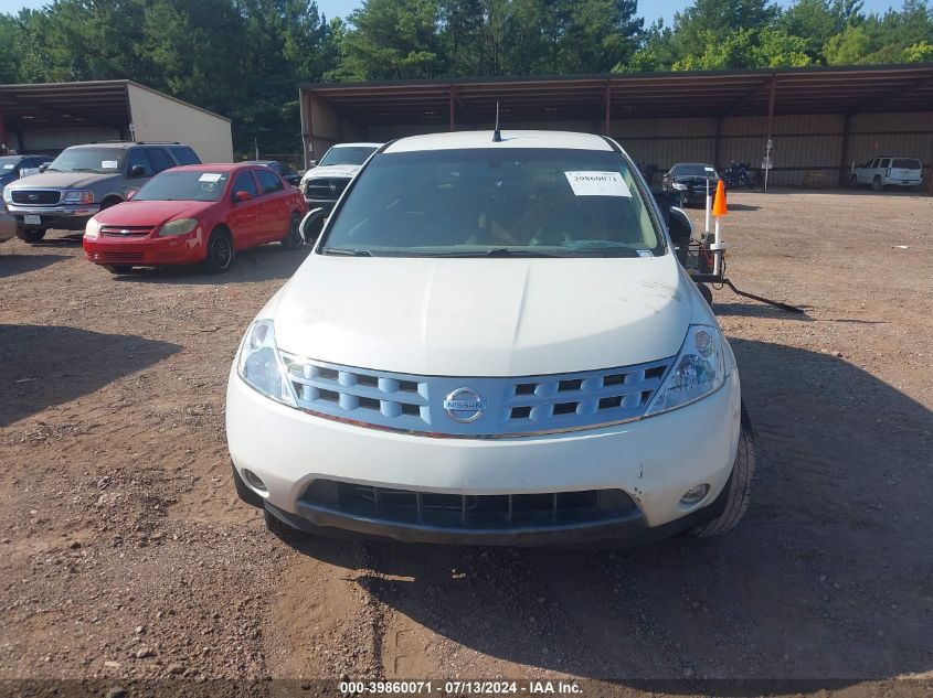 2004 Nissan Murano Sl VIN: JN8AZ08T14W209960 Lot: 39860071