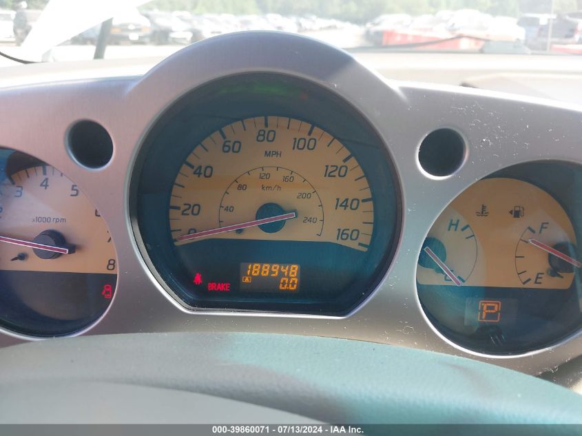 2004 Nissan Murano Sl VIN: JN8AZ08T14W209960 Lot: 39860071