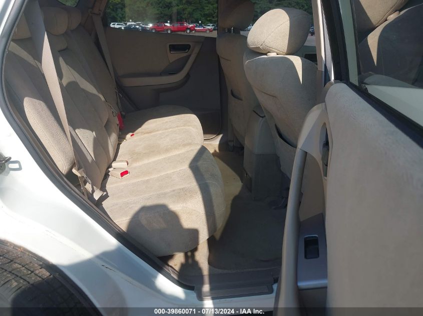 2004 Nissan Murano Sl VIN: JN8AZ08T14W209960 Lot: 39860071