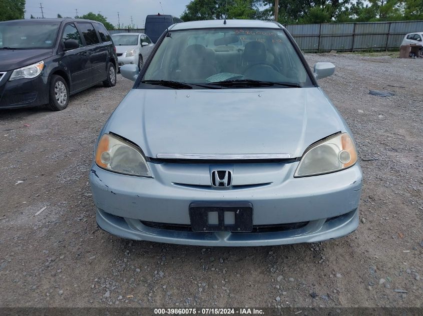 2003 Honda Civic Hybrid VIN: JHMES96693S017516 Lot: 39860075