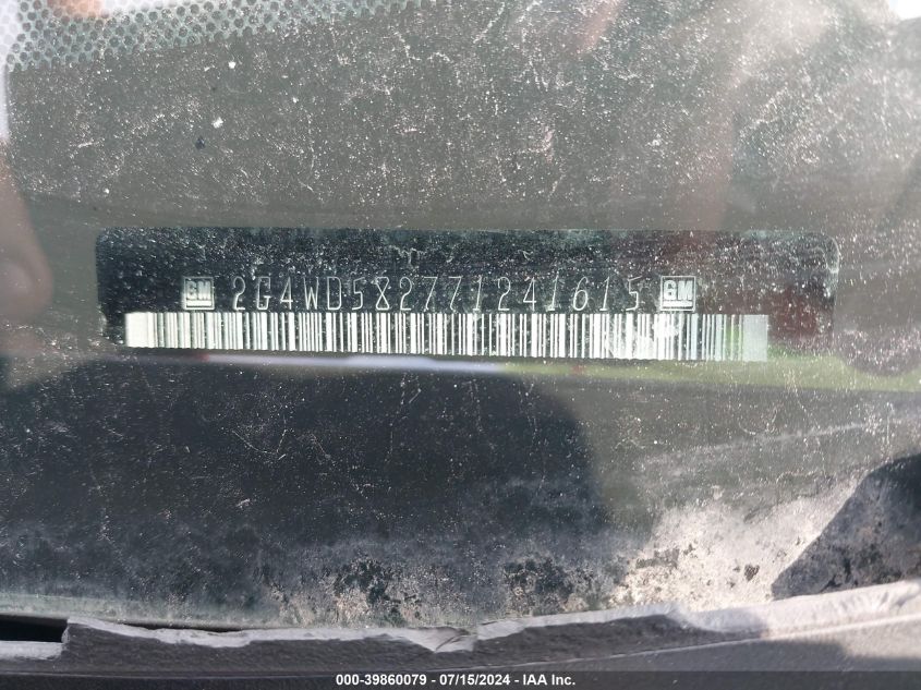 2007 Buick Lacrosse Cxl VIN: 2G4WD582771241615 Lot: 39860079