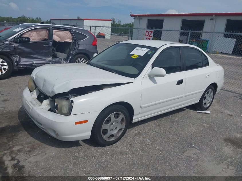 2001 Hyundai Elantra Gls VIN: KMHDN45D41U035085 Lot: 39860097