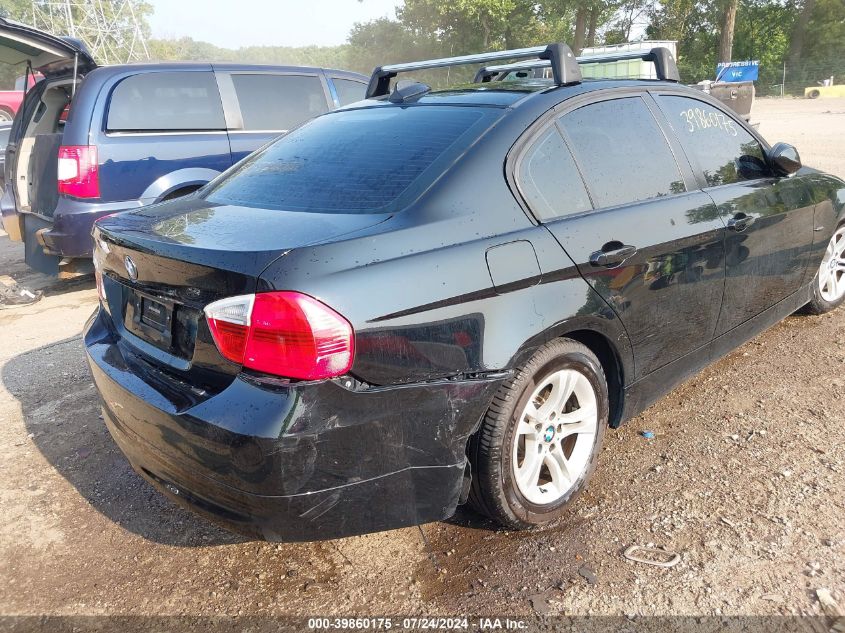 2008 BMW 328I I VIN: WBAVA375X8NL47384 Lot: 39860175