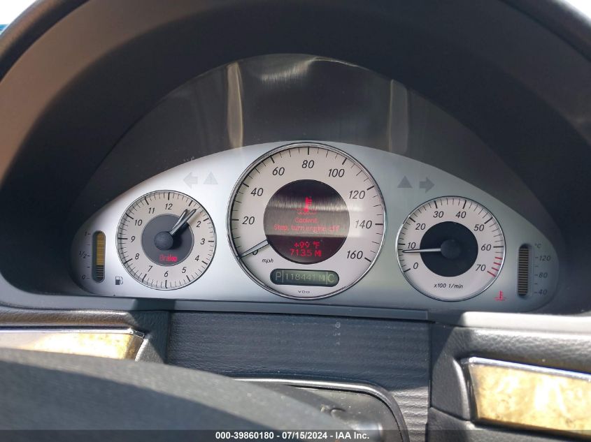 2007 Mercedes-Benz E 350 VIN: WDBUF56X77B067452 Lot: 39860180