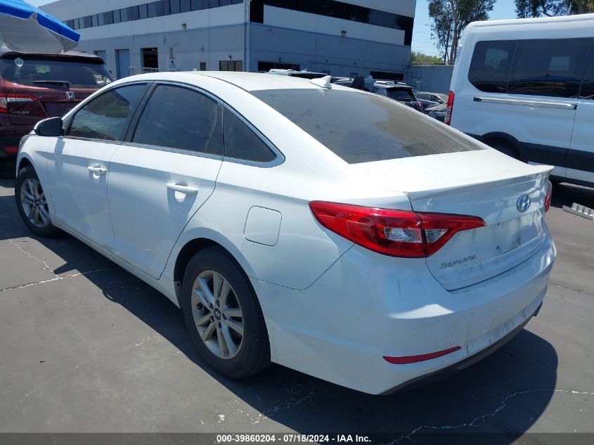 2017 Hyundai Sonata Se VIN: 5NPE24AF7HH525355 Lot: 39860204