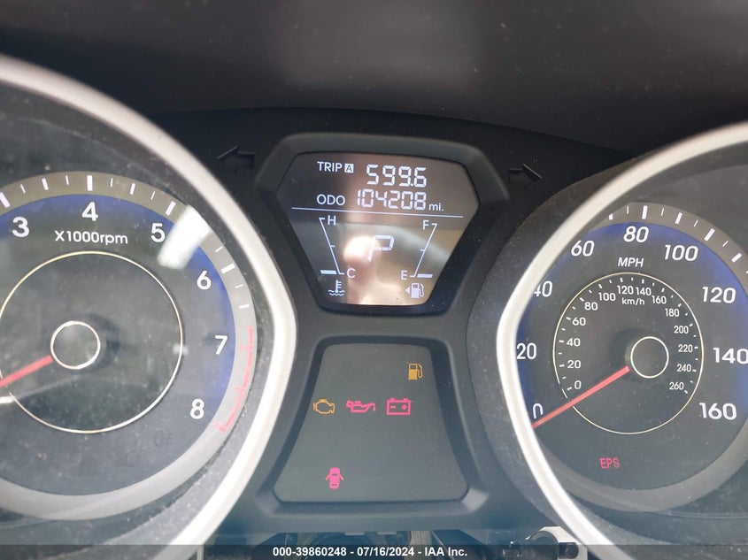 2012 Hyundai Elantra Gls (Ulsan Plant) VIN: KMHDH4AE8CU300289 Lot: 39860248